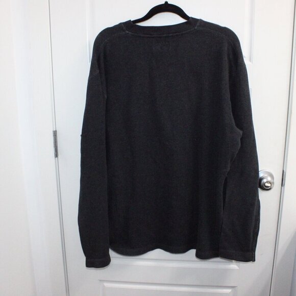 3/$30 BMW Lifestyle Vintage Embroidered Mens Sweater V Neck Charcoal Size XXL - Picture 5 of 5